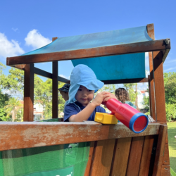 What can you see from the pirate ship?