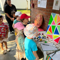 Dragonflies admiring the art work.