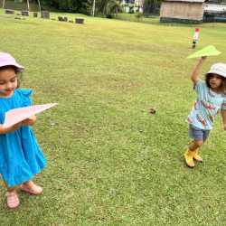 Anaya & Artie having fun with their planes.