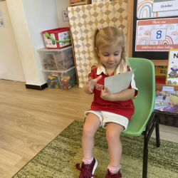 Annabel’s show and tell.