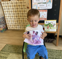 Ben’s show and tell about his family.