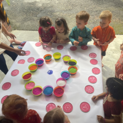 Learning how to do Rangoli