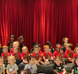 Singing all of our Christmas songs!