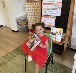 Zaya's show & tell.