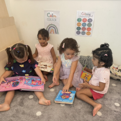 Reading corner buddies.