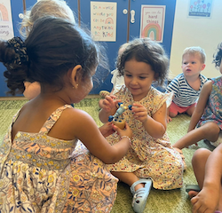 Ruhi’s show and tell. 