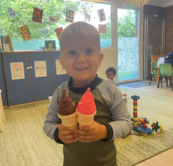 Do you want chocolate or strawberry ice cream? 