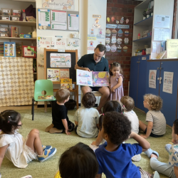 Tahlia’s daddy was our mystery reader today!