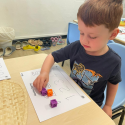 Counting on with unifix cubes..