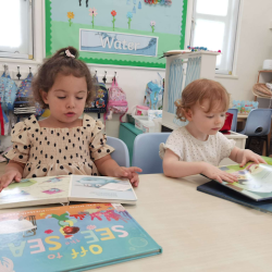 Flipping through these books about sea creatures in the ocean .