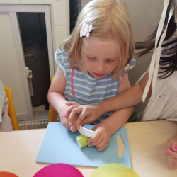 A little help with cutting.