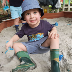 It's sand play fun.