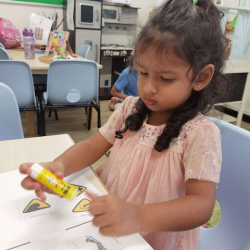 The class had a discussion and hands on activity on Water safety.