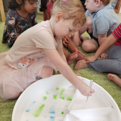 Watch the letters appear.