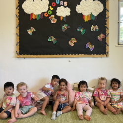 All decked out in our tie dye shirts!