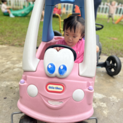 Celene loves outdoor play