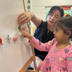 Nysha learning about the different zodiac animals!!