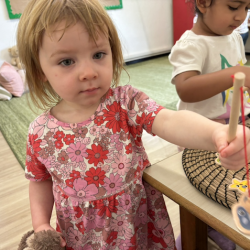 Edwina catches an eel!